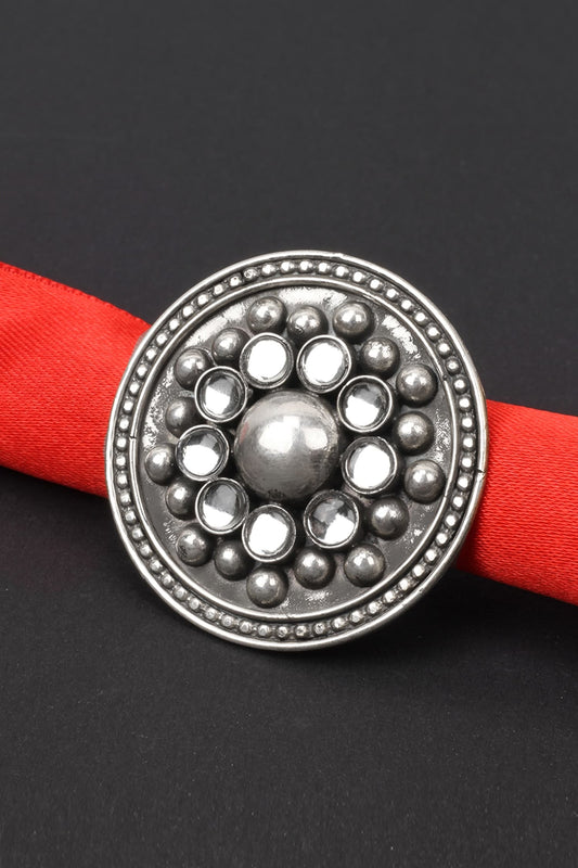 Handcrafted Circular Carved Ring 