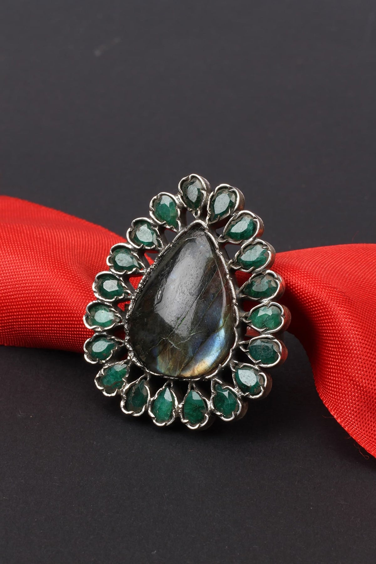 Handcrafted Teardrop Ring 