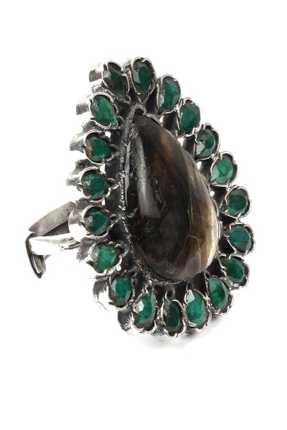 Handcrafted Teardrop Ring 