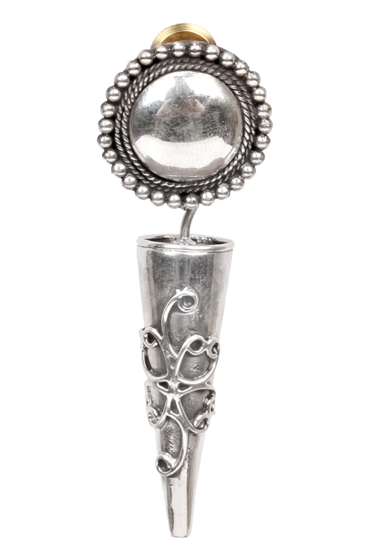 Handcrafted Carved Drop Earrings 