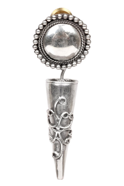 Handcrafted Carved Drop Earrings 
