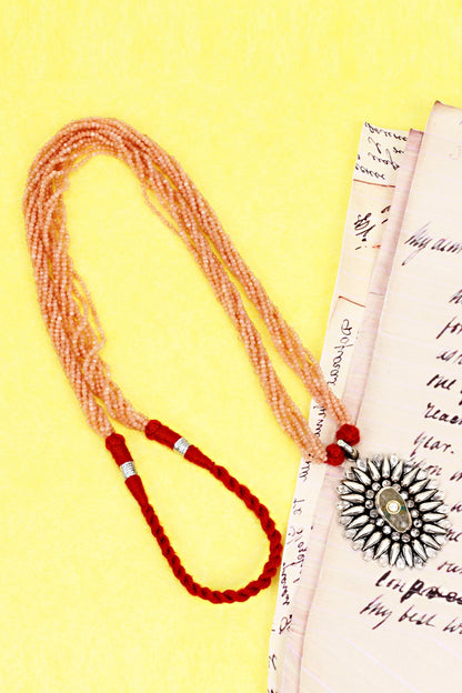 Handcrafted Carved Pendant Necklace 