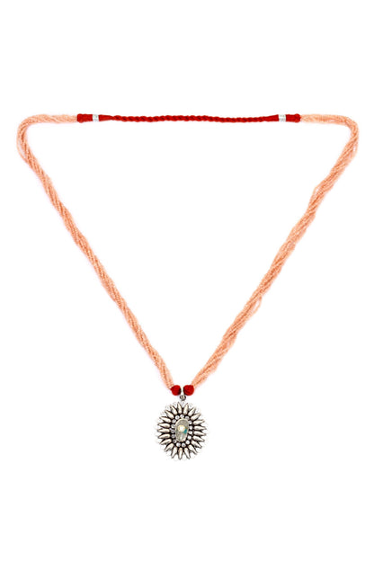 Handcrafted Carved Pendant Necklace 