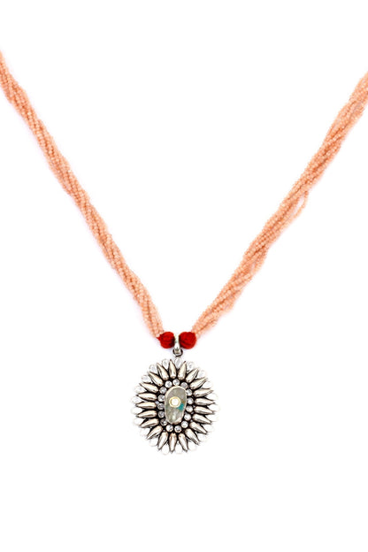 Handcrafted Carved Pendant Necklace 