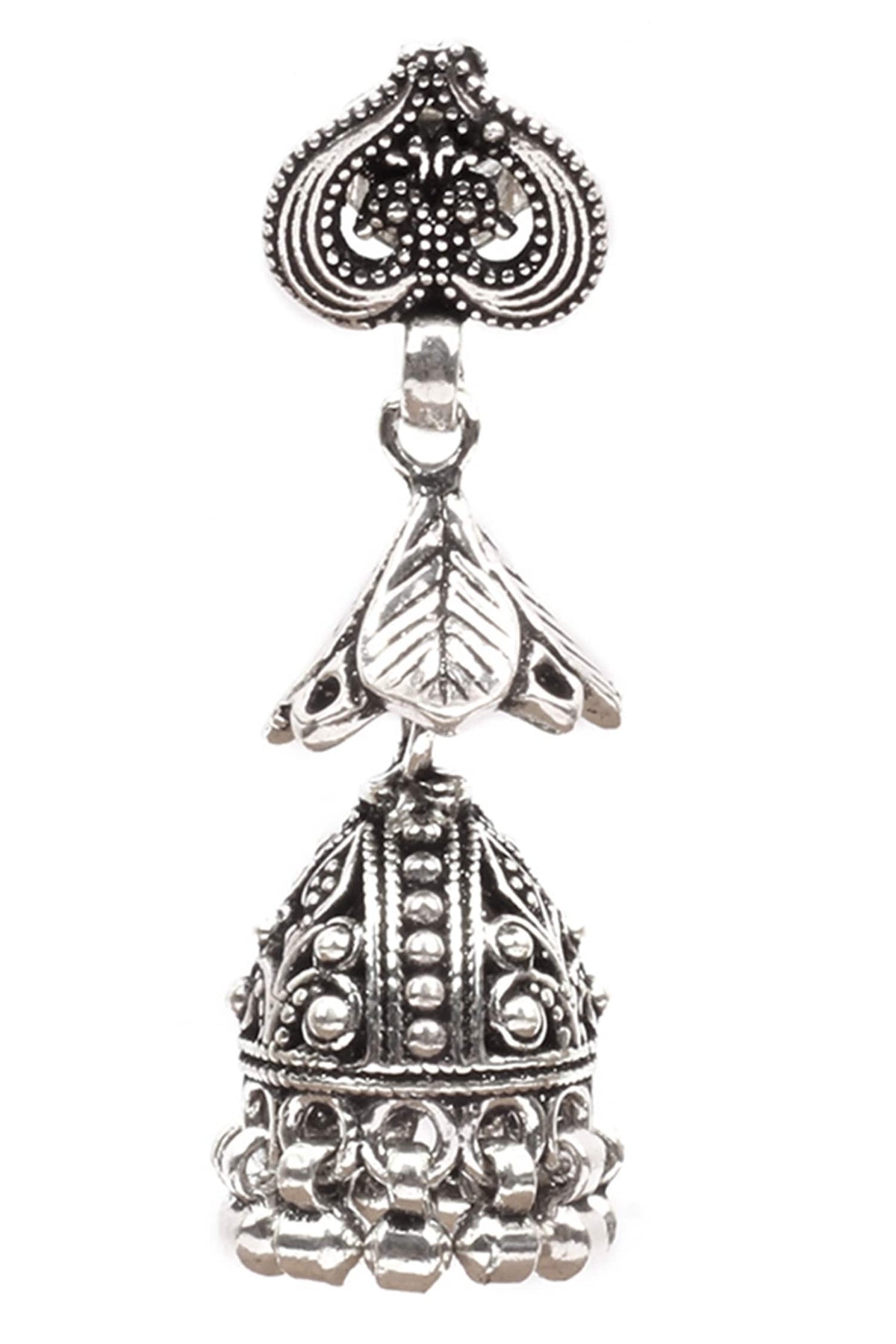 Handcrafted Floral Carved Jhumkas 