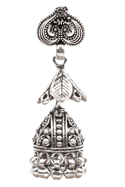 Handcrafted Floral Carved Jhumkas 