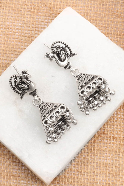 Handcrafted Carved Jhumkas 