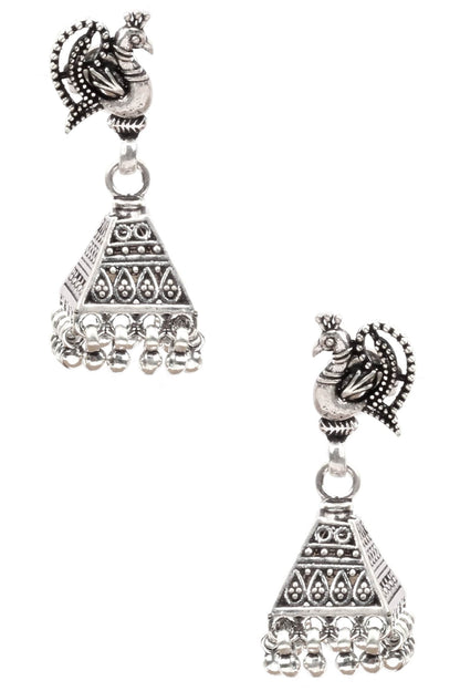 Handcrafted Carved Jhumkas 