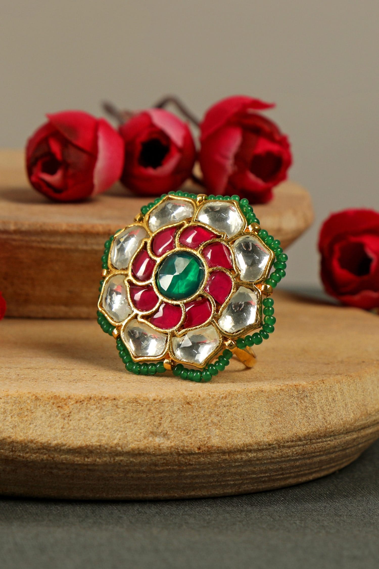 Pachi Kundan Ring 