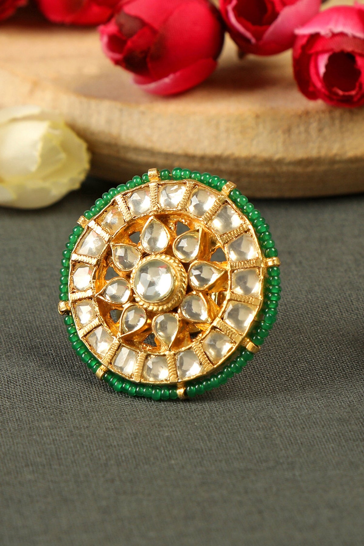 Pachi Kundan Ring 