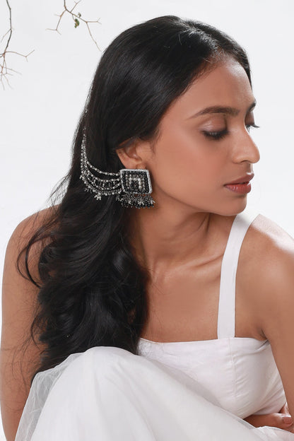 Khizan Earrings With Ear Chain 