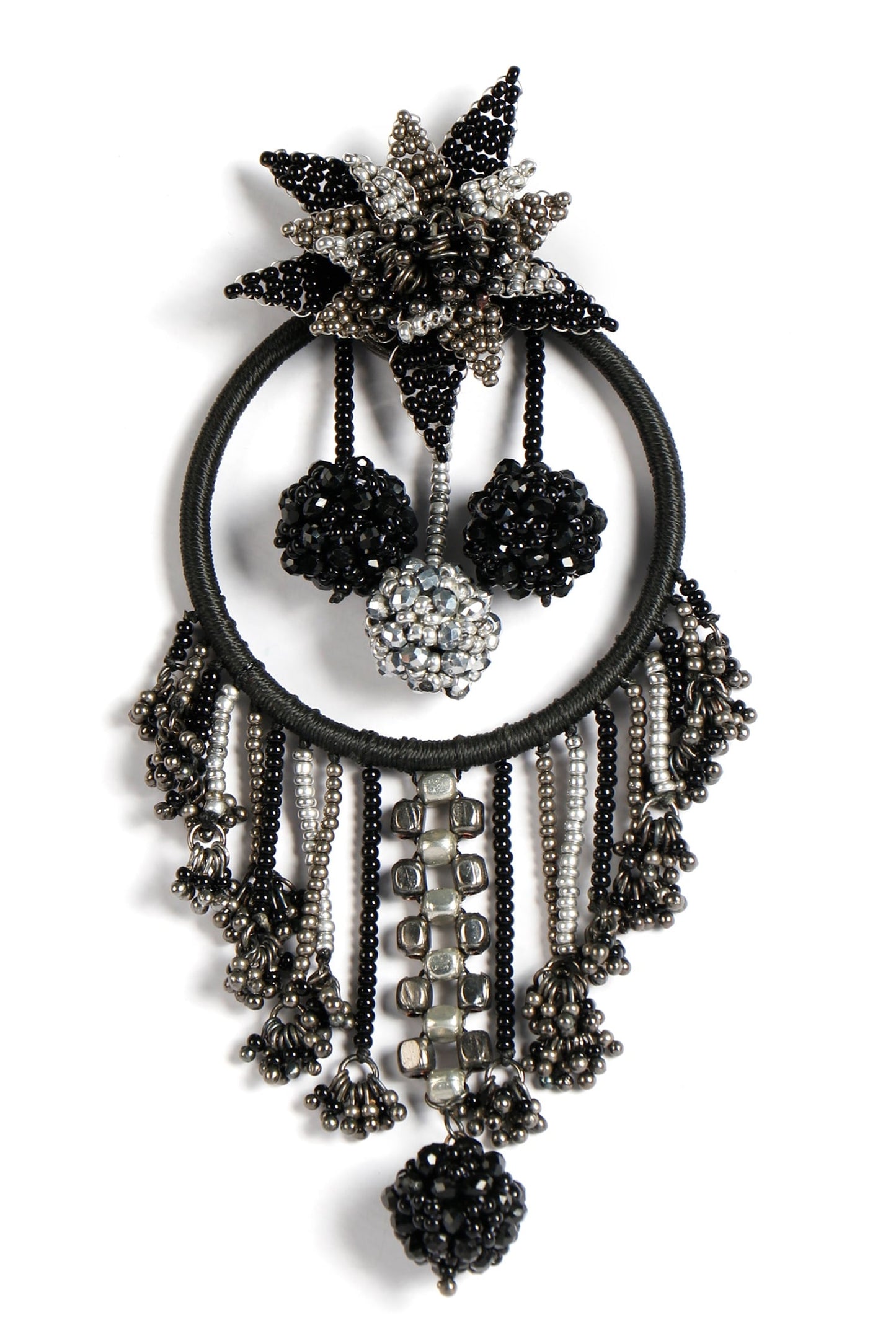 Minha Beaded Tassel Earrings 