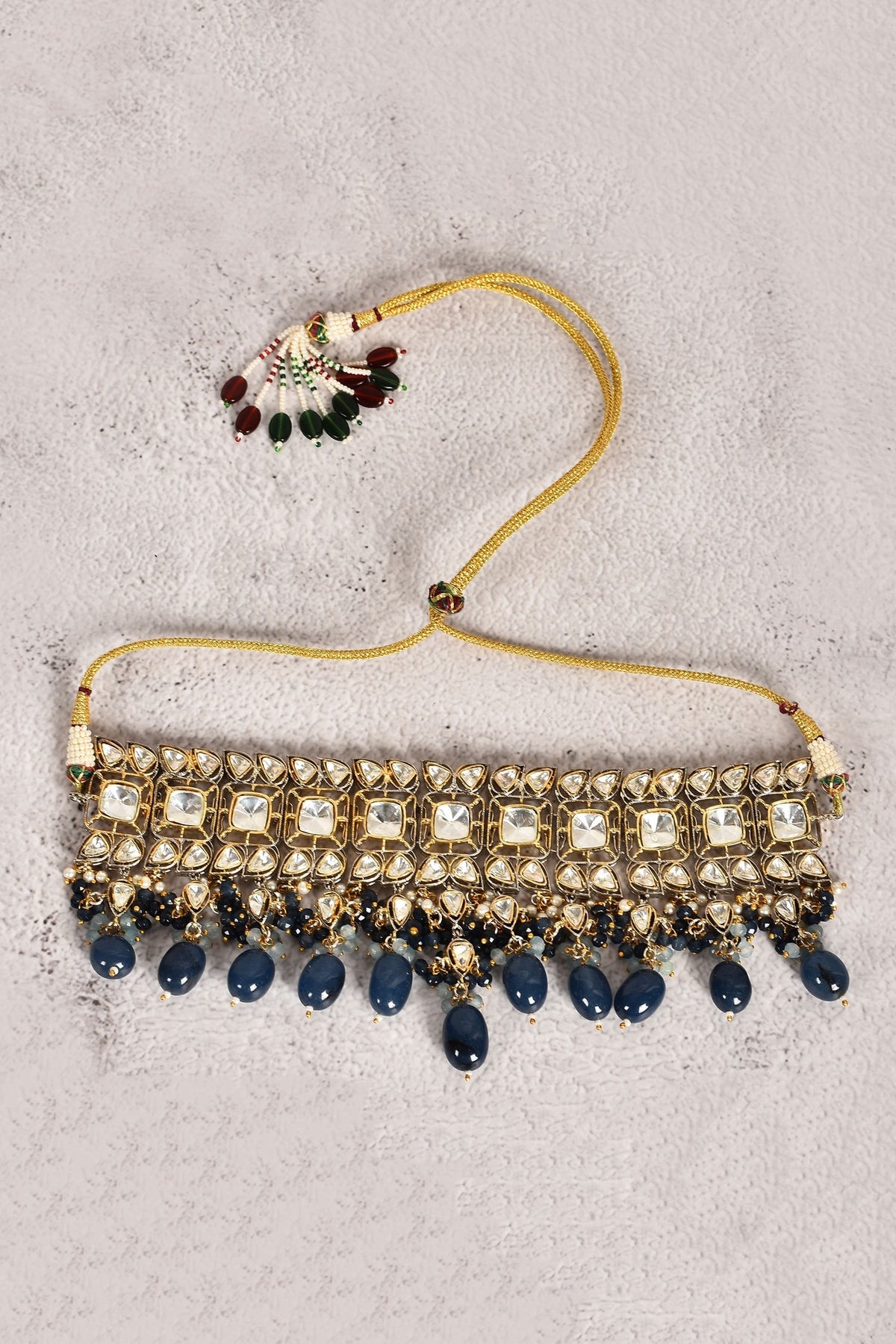 Stone Embellished Choker & Earring Set 