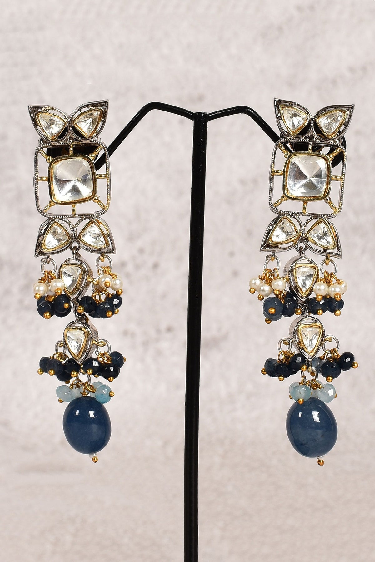 Stone Embellished Choker & Earring Set 