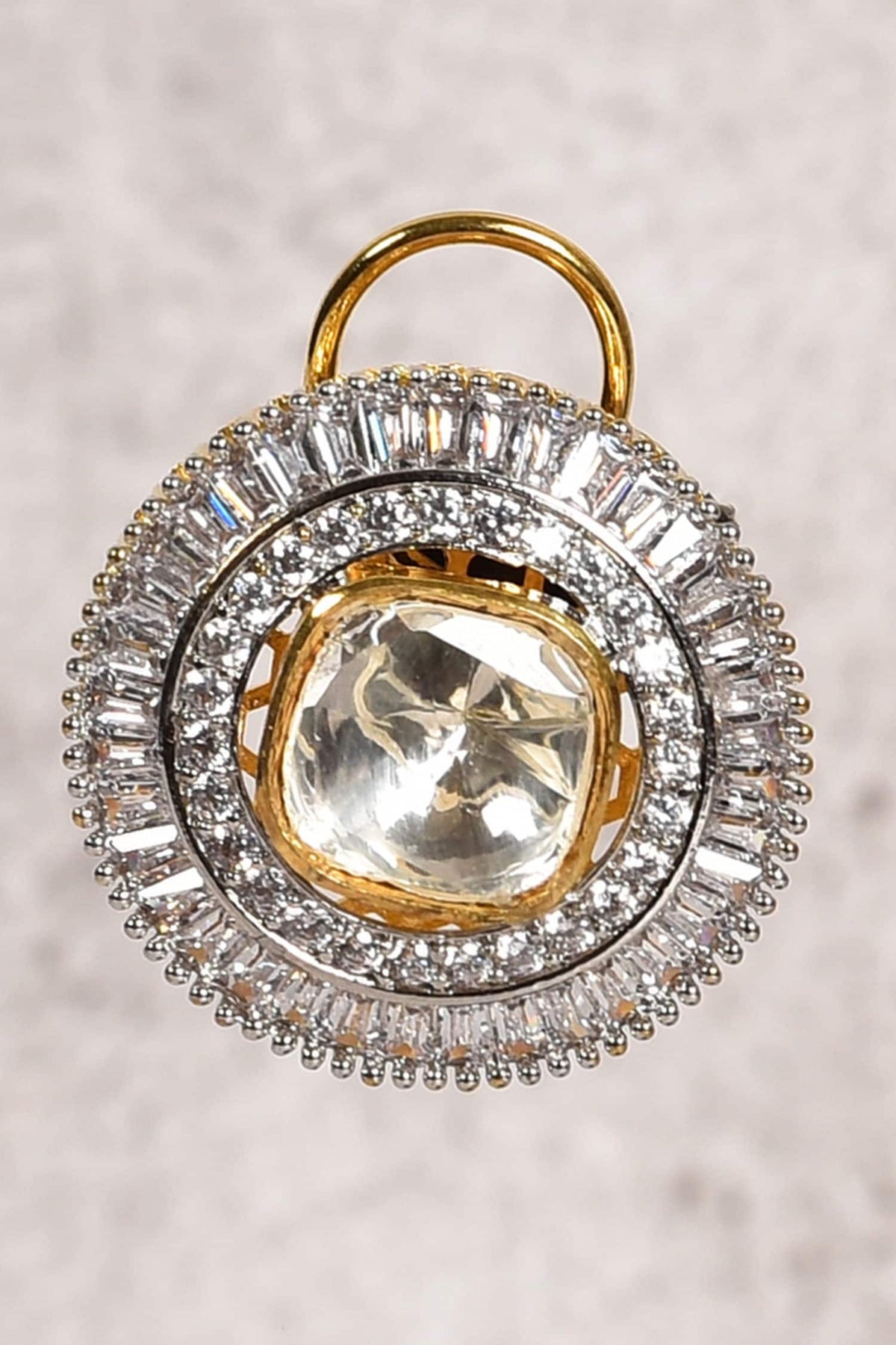 Polki Embellished Stud Earrings 