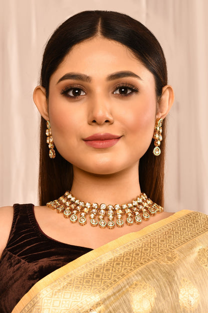 Layered Kundan Choker Set 