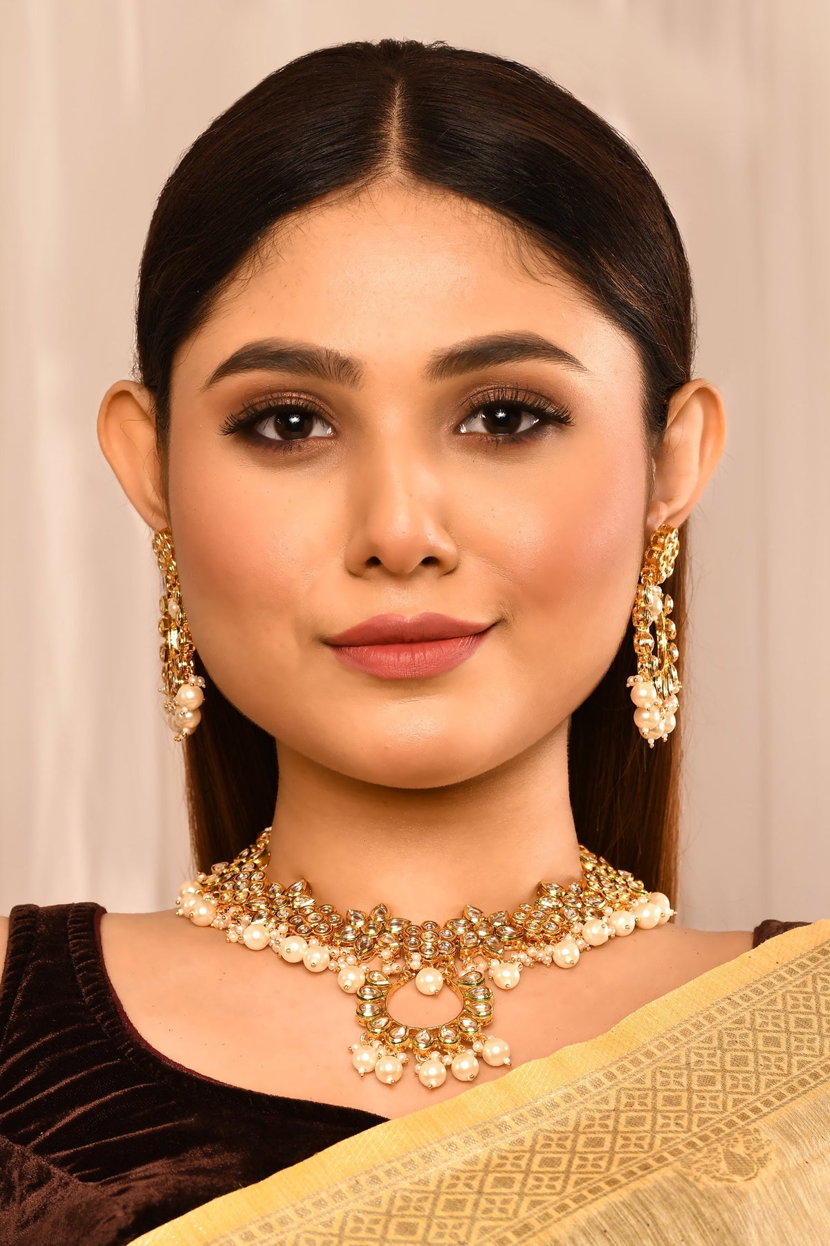 Floral Kundan Choker Set 