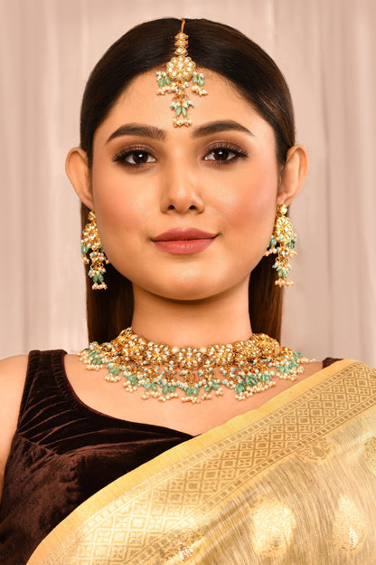 Floral Kundan Choker Set 