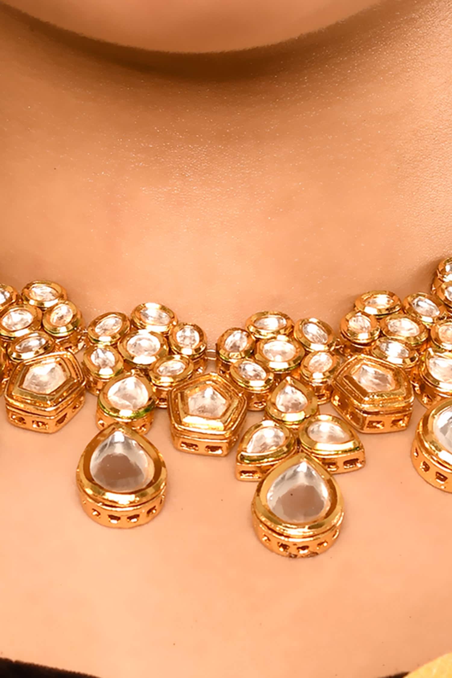Floral Kundan Choker Set 
