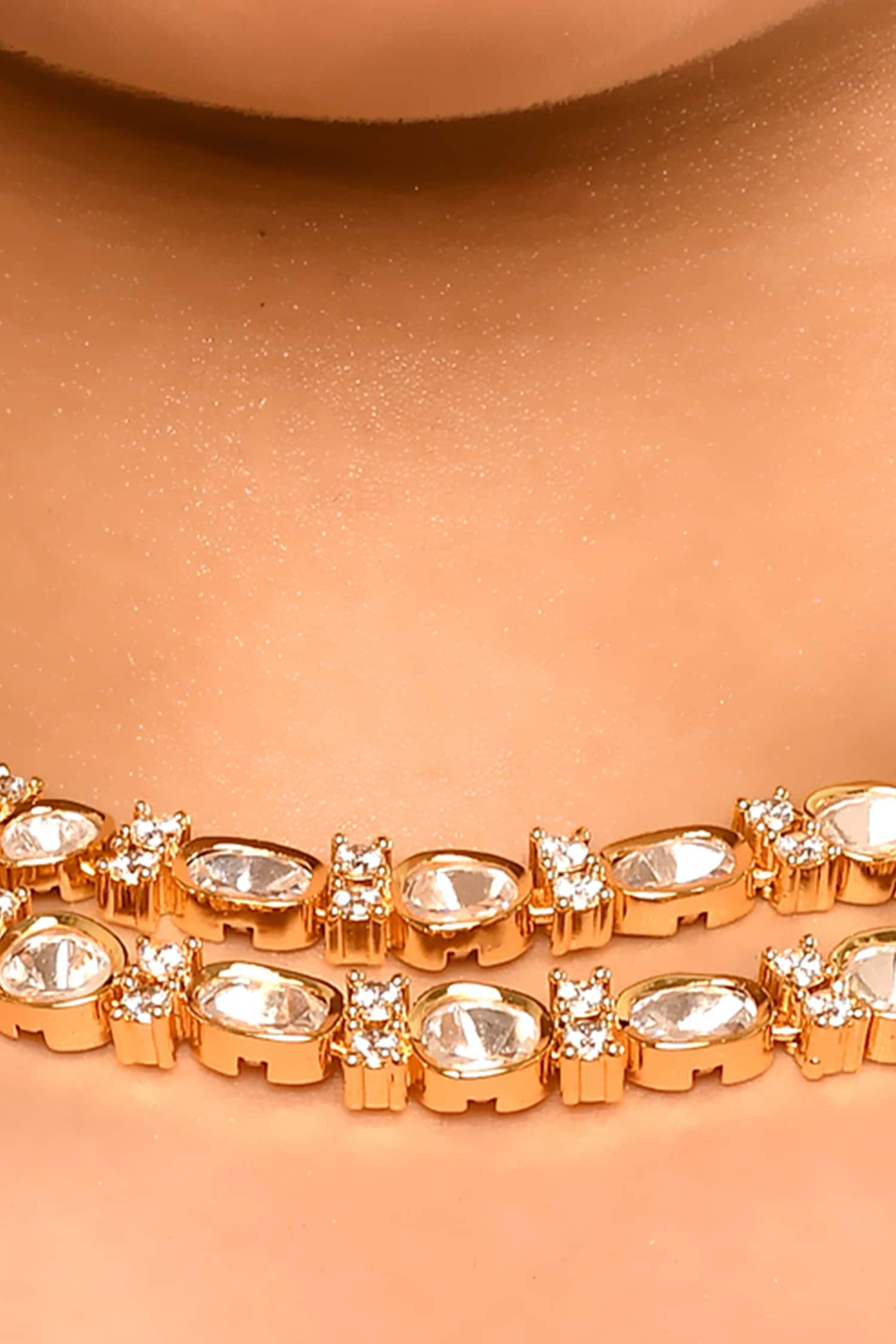 Kundan Polki Necklace Set 