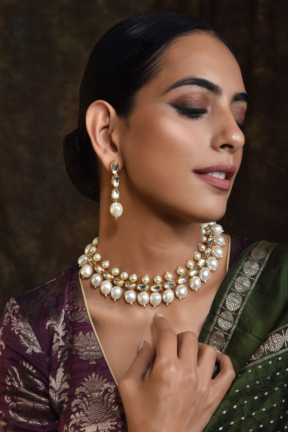 Pearl Necklace Set 