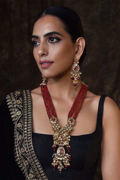 Kundan Pendant Necklace Set 
