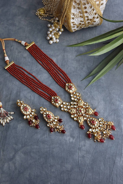 Kundan Pendant Necklace Set 