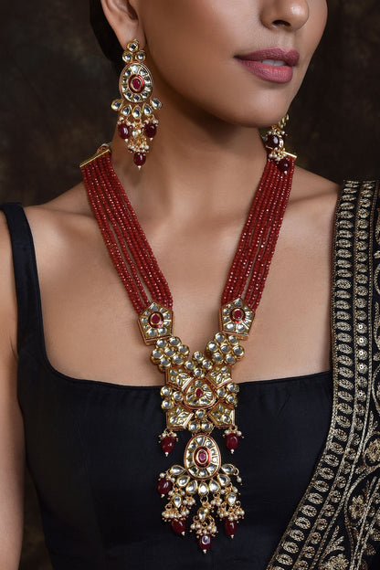 Kundan Pendant Necklace Set 