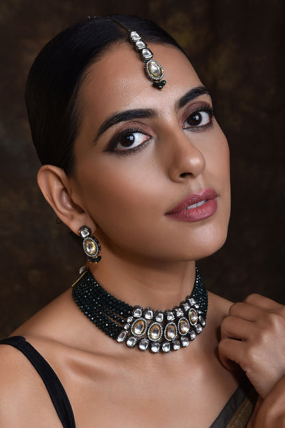 Layered Kundan Choker Set 