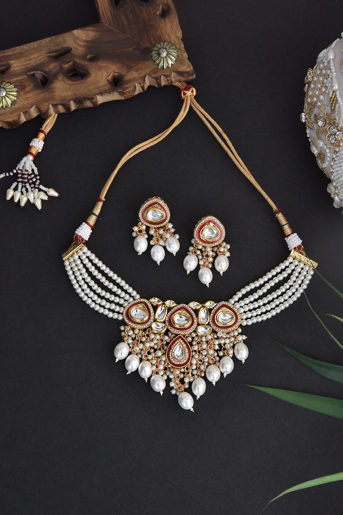 Layered Studded Choker Set 
