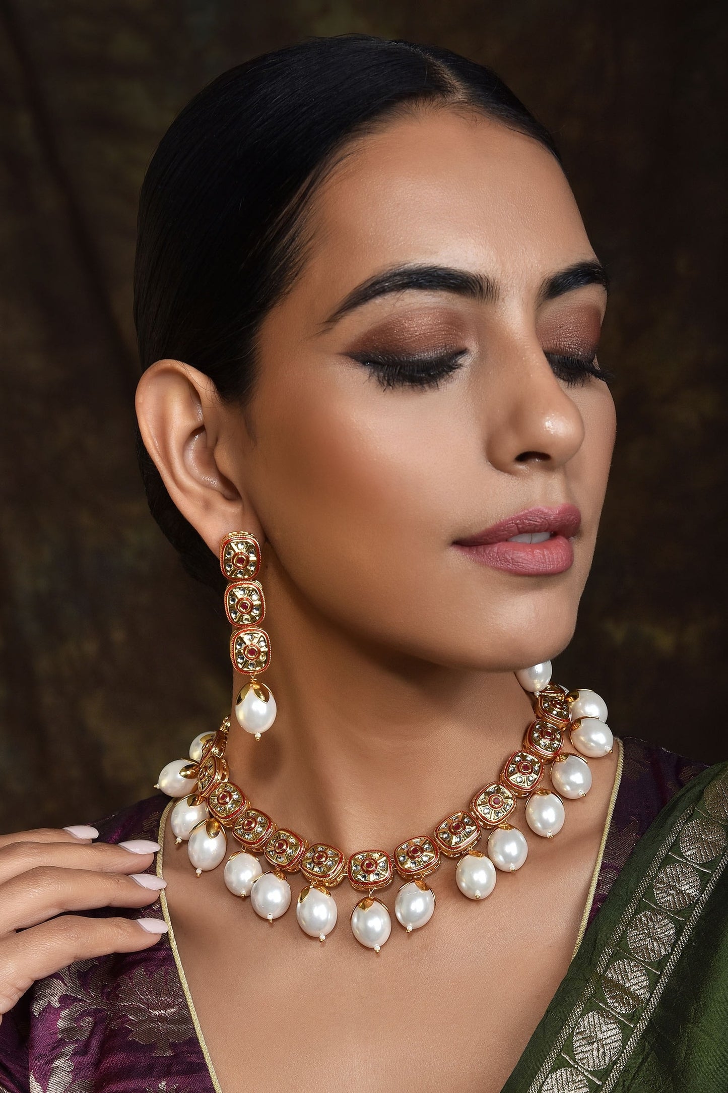 Pearl Necklace Set 