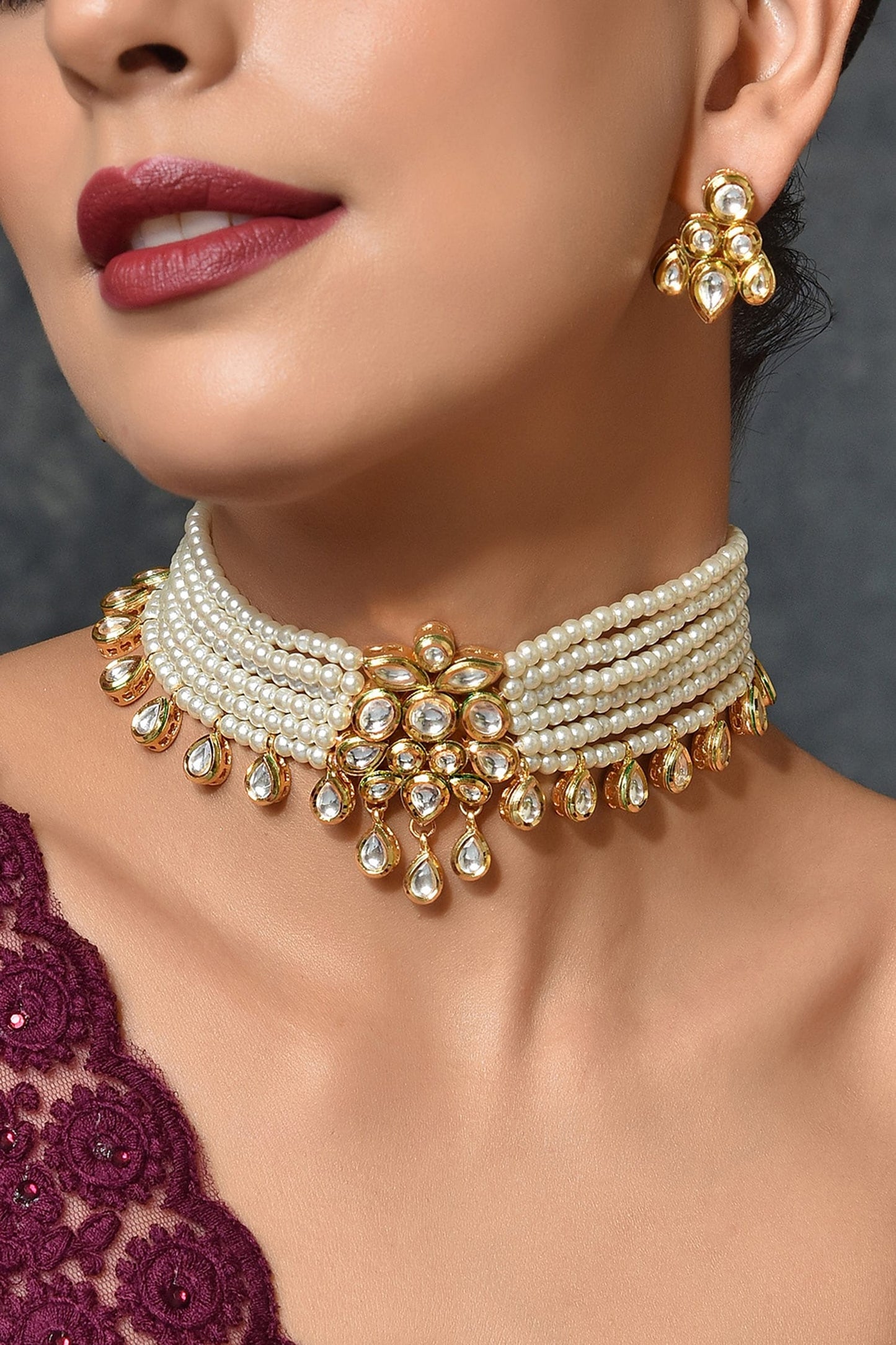 Layered Pearl Choker Set 