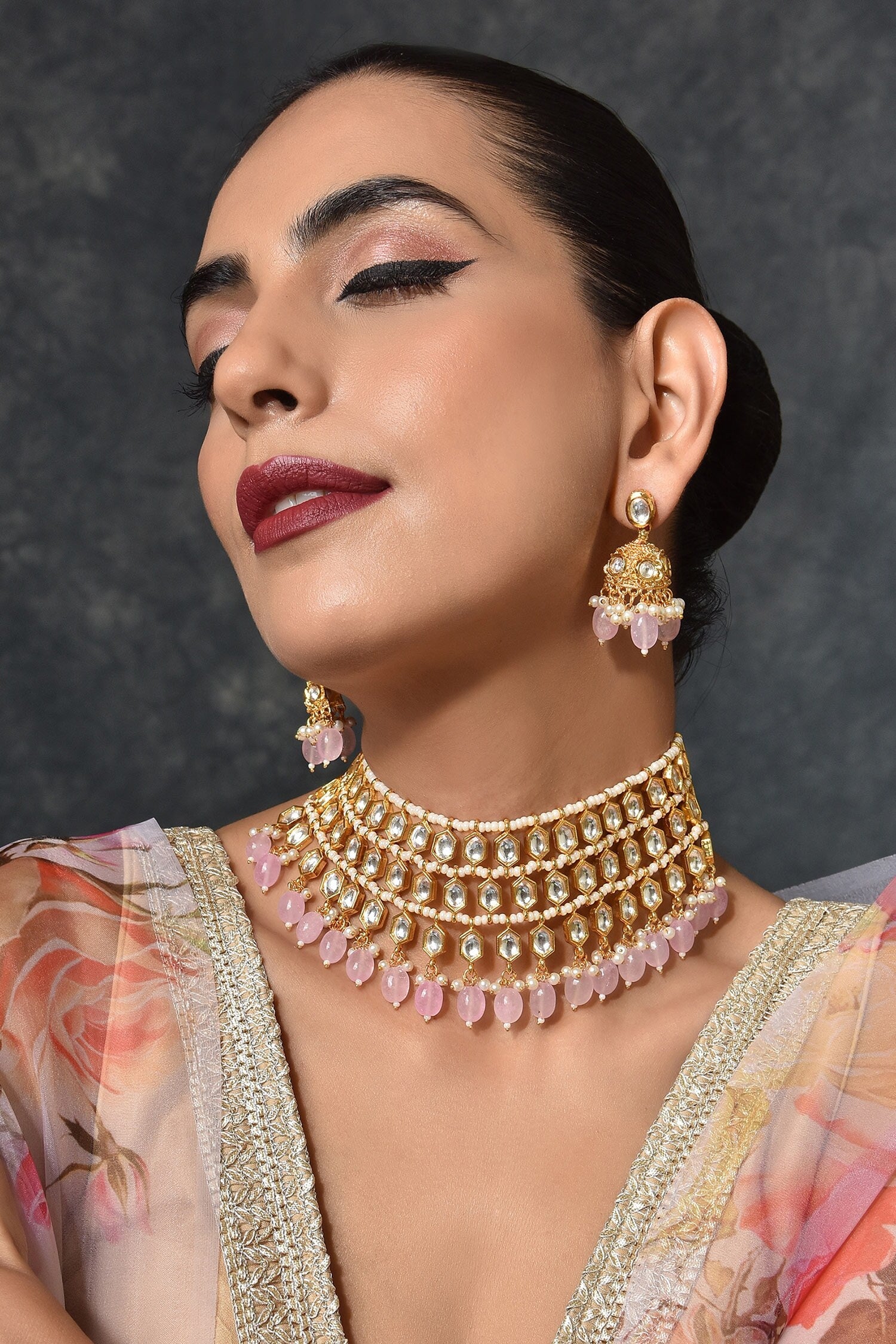Layered Kundan Choker Set 