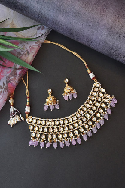Layered Kundan Choker Set 