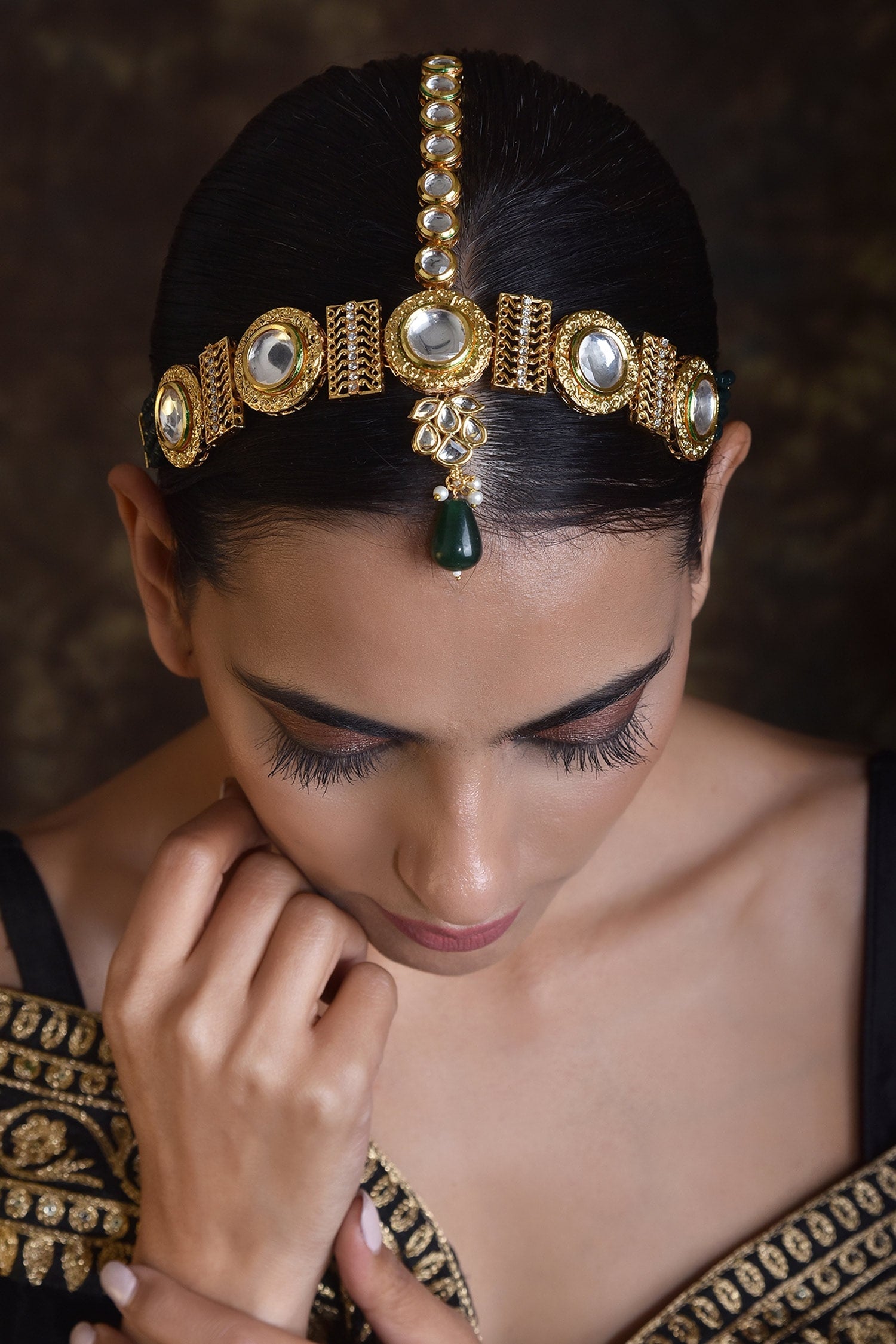 Kundan Studded Mathapatti 