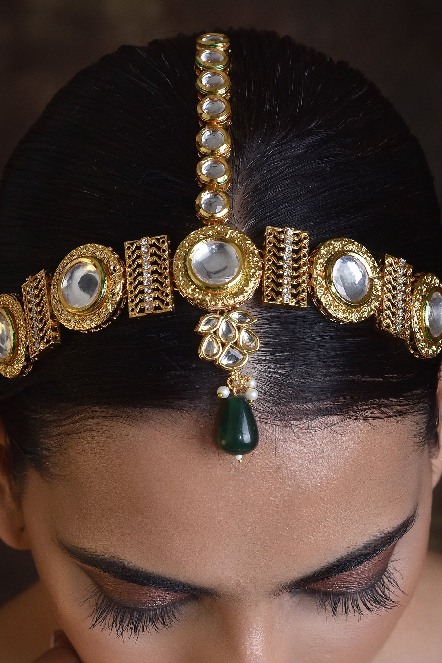 Kundan Studded Mathapatti 