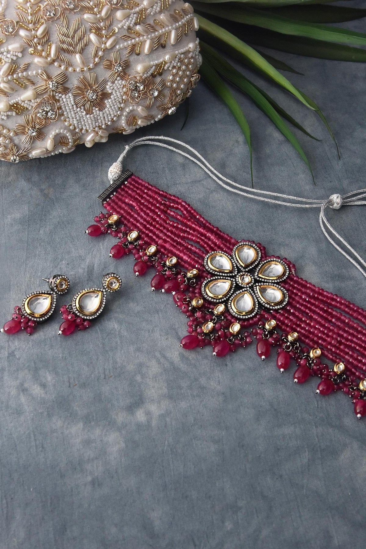 Floral Layered Choker Set 