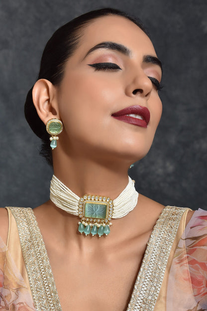 Layered Pearl Choker Set 