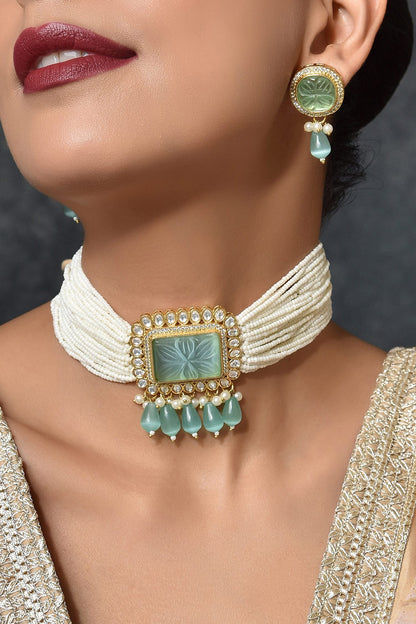 Layered Pearl Choker Set 