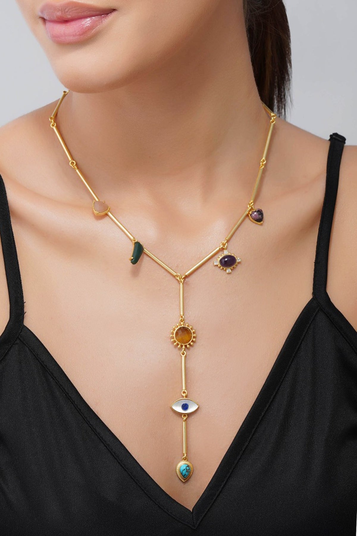 Multi Stone Healing Necklace 