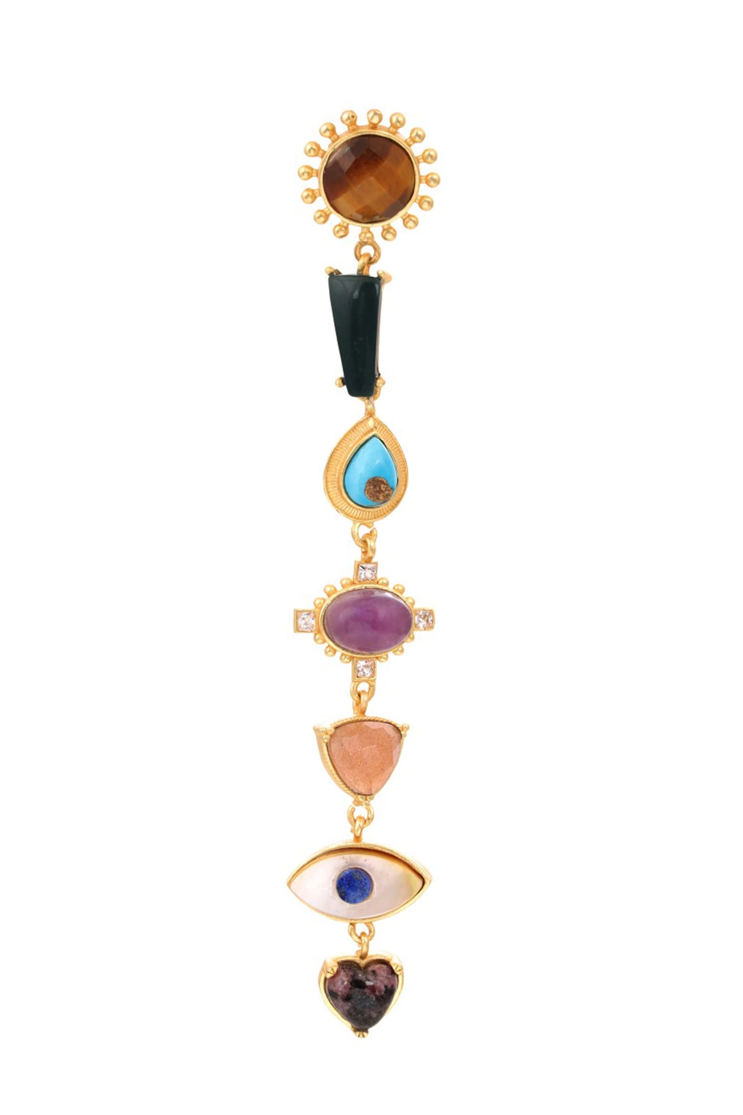 Multi Stone Healing  Dangler Earrings 