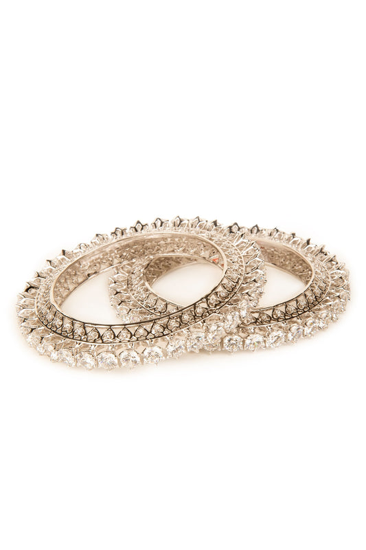Zirconia Bangles Set of 2 