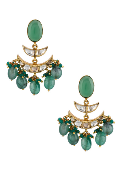 Kundan Embellished Chandbalis 