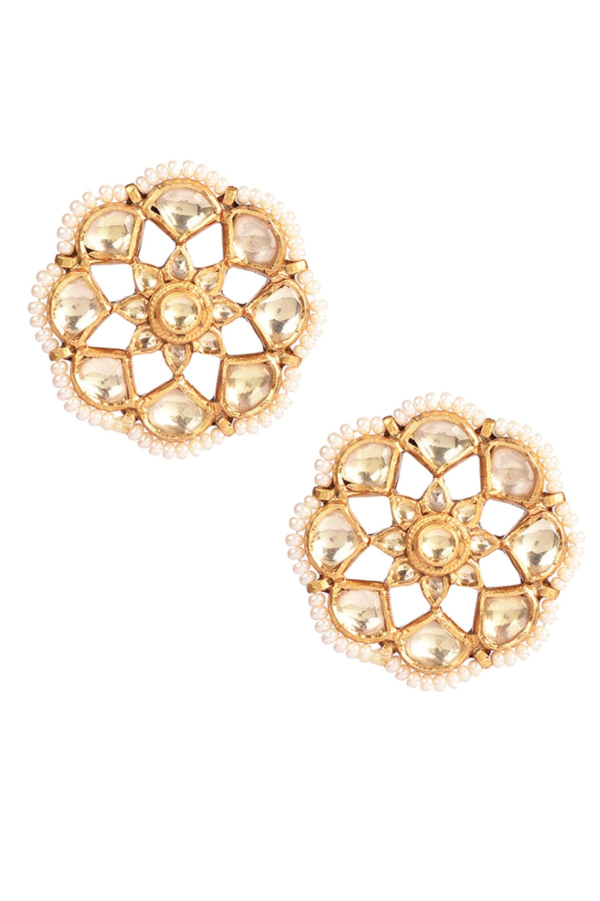 Kundan Embellished Stud Earrings 