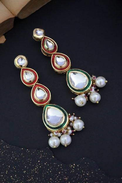Kundan Dangler Earrings 