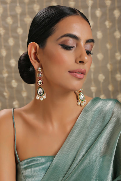 Kundan Dangler Earrings 