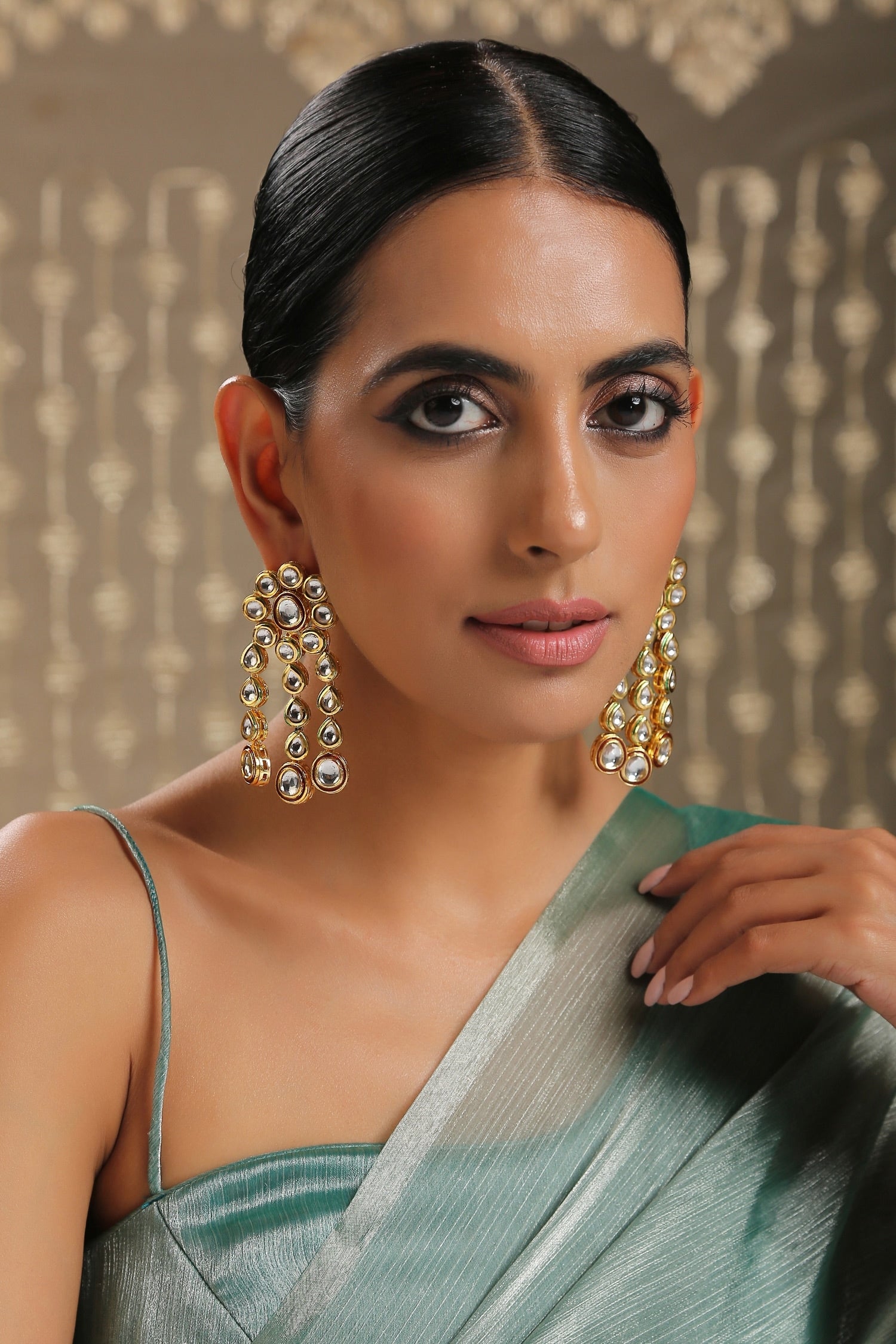 Kundan Dangler Earrings 