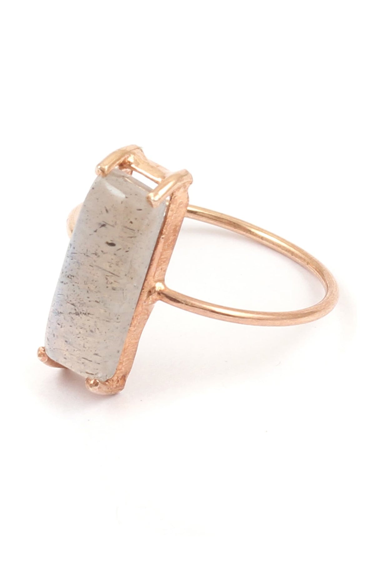 Gold Toned Handcrafted Stone Ring 