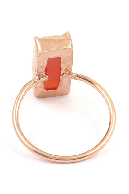 Geometric Stone Encrusted Ring 