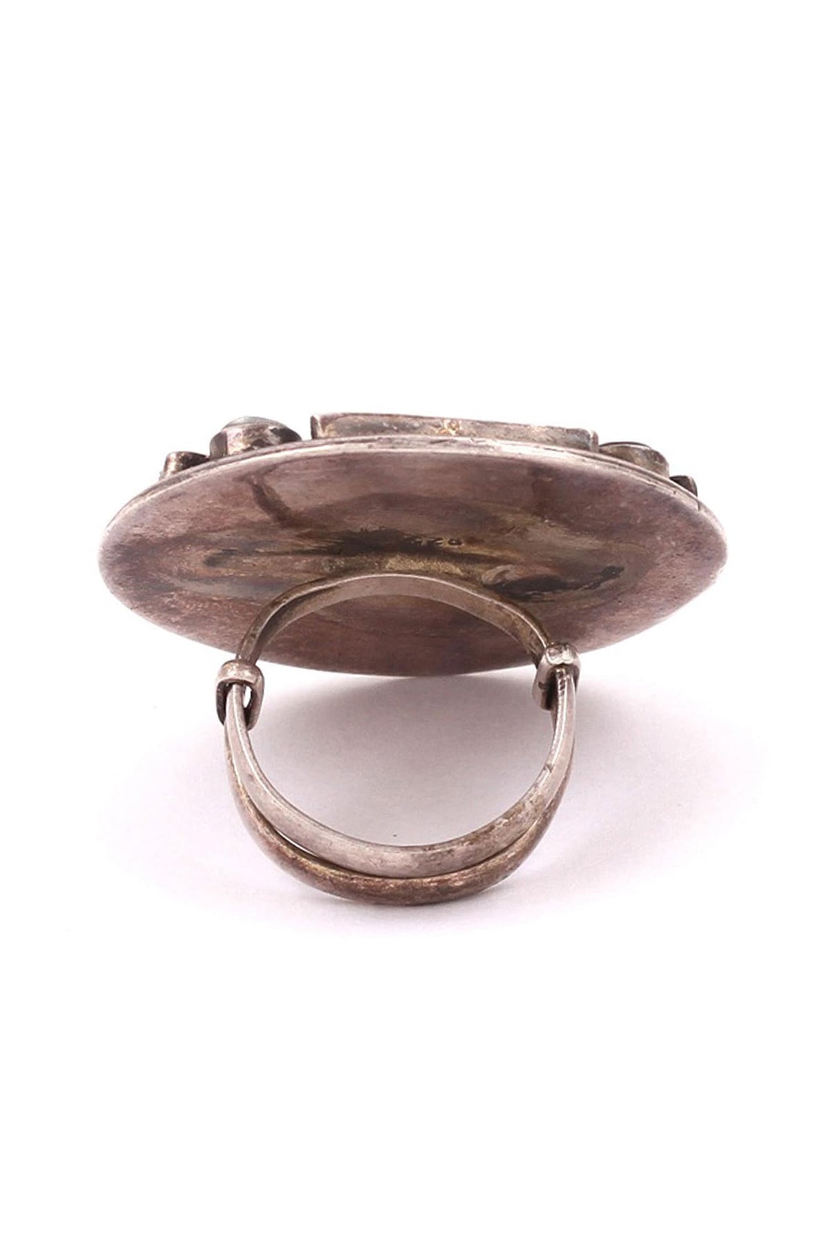 Handcrafted Silver Mirror Top Ring 
